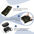 110L Expandable to 140L 32” Foldable Oxford Soft-Sided Rolling Duffle Bag - Image 3