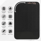 Vanity Accessories Heat Resistant Mat – Silicone Flat Iron & Curling Iron Holder, Non-Slip Vanity Mat & Hot Tool Mat for Home, Salon, or Travel Use