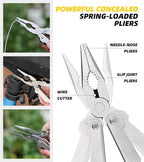 21-in-1 Multitools Needle Nose Pliers, Pocket Knife, Screwdriver, Bottle and - Image 3