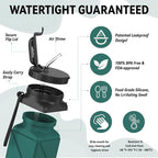Collapsible Water Bottles 20.6oz Foldable Water Bottle BPA Free Reusable - Image 6