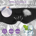 LC-dolida Sleep Headphones, Silk Sleep Mask Bluetooth Wireless Music Eye Mask - Image 2