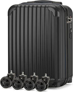 Personal Item Small Suitcase 18x14x8 Inches Hardside Built In TSA Lock & USB - Image 4