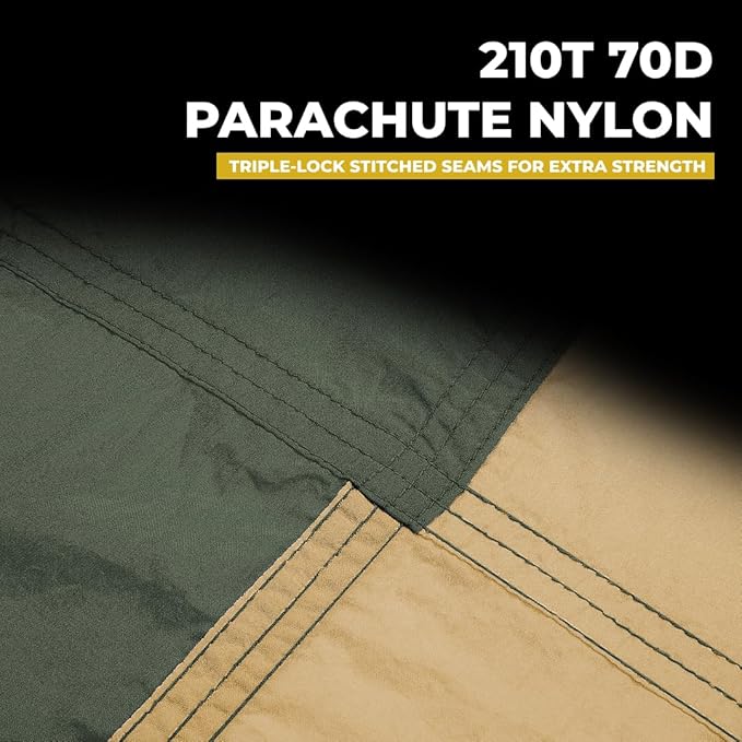 Grand Trunk Double Deluxe Parachute Nylon Hammock - 500lb Capacity Camping - Image 6