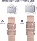 Hanging Toiletry Bag for Women Travel, 2 Sizes Large & Small Waterproof - Image 2