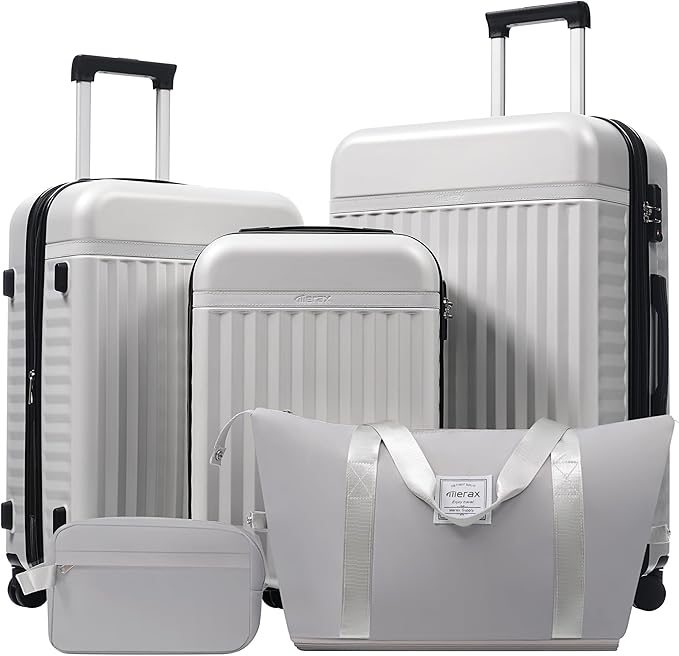 Merax Luggage Sets, Durable Hardshell 3 Piece Suitcase by Merax