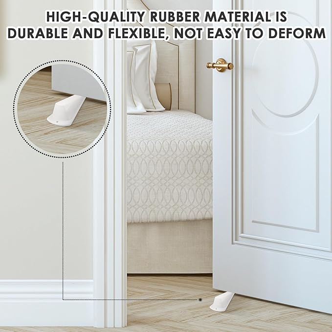 Frienda 8 Pcs Jumbo Door Stoppers Heavy Duty Door Stopper Tall up to 2inch Tall - Image 5
