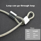 10 Pcs 2mm Wire 12 inch Vinyl Coated Stainless Steel Cable - Image 2