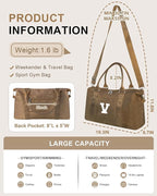 Birthday Graduation Gifts for Daughter, Initial Travel Duffel Bag Sports Gym - Image 2