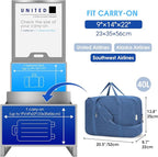 Carry on luaggage 22x14x9 Airlines Approved Foldable Carry on Bag Packable - Image 2
