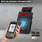 Wallet for Men Wallet with Slim Pop Up Card Holder 9-13 Cards, Bifold - Image 3