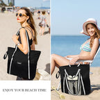 Beach Bag with Zipper - Image 6