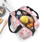 Pink Pig Lunch Box Animal Lunch Bag Insulated Reusable Lunch Tote Bag Cooler - Image 3