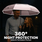 Royal Walk Windproof Folding Travel Umbrella Compact and Strong Luxurious Real - Image 5