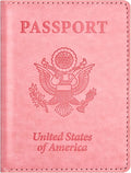 Eoehro Passport and Vaccine Card Holder, Faux Leather, Lightweight, Waterproof by welcometoEoehro