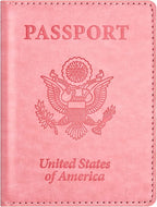 Eoehro Passport and Vaccine Card Holder, Faux Leather, Lightweight, Waterproof by welcometoEoehro