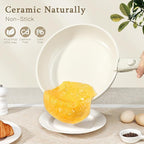 GiPP Ceramic Pots and Pans Set Non Stick, Nonstick Detachable Handle Cookware - Image 3