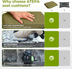 ATEPA Inflatable Stadium Seat Cushion, Self-Inflating Memory Foam Stadium Seats - Image 5