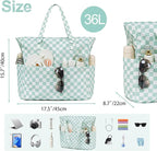 Beach Pool Bags Tote for Women Ladies Large Gym Tote Carry On Bag - Image 4