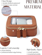 Popvibe Clear Makeup Bag Travel Cosmetic Case Transparent Toiletry Bag - Image 2