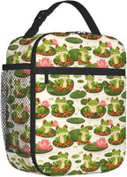 Frog Insulated Lunch Box for Women Men Frog Lunch Bag for Travel, or Fishing - Image 2