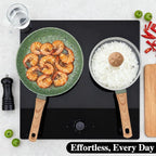 Nonstick Cookware Set, 2-Piece Non-Toxic Coated 8.5 Inch Frying Pan & Saucepan - Image 8