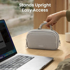 tomtoc Electronic Organizer Travel Case, Water Resistant Dual Compartment Tech - Image 3