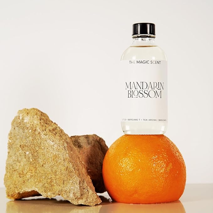 The Magic Scent Mandarin Blossom Diffuser Oil - Hotel & Home Luxury Scents Inspired by Maldives - Diffuser Oil Scents for Home Designed for Use in All Diffusers - 16.9 fl oz, 500 mL