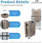 Explore Land Clear Luggage Cover Tough Protector Fits - Image 4