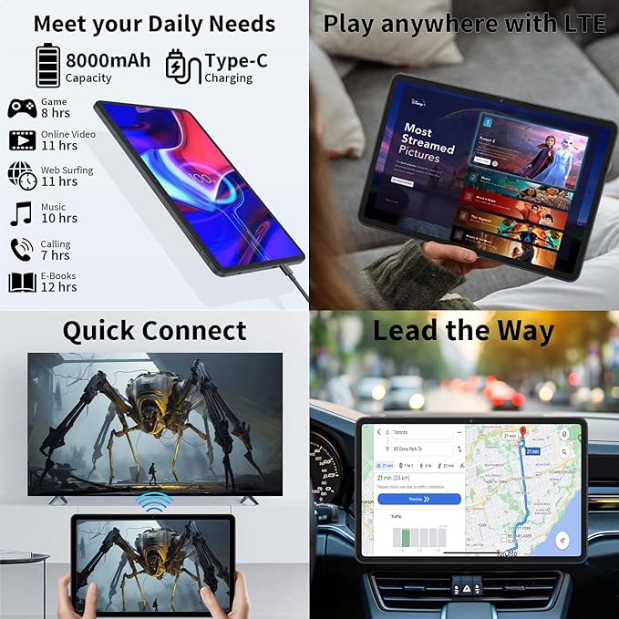 2025 Upgraded Android 15 Tablet, 12 inch Android Tablet - Image 7