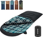 KingCamp Sleeping Bag for Adults, Cold Weather & Warm XL Big and Tall Flannel by KingCamp