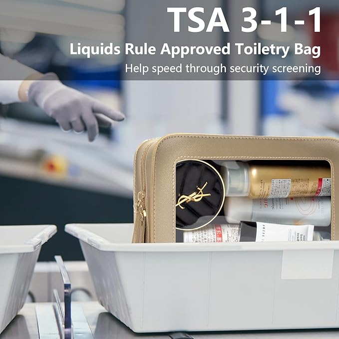 LETGO Clear Makeup Bags, TSA Approved Toiletry Bag - Image 3