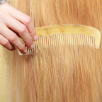 1Pc Natural Ox Horn Comb Of Hair No Static Health Care Hair Brush Hairdressing Comb For Hair, Styling Tools