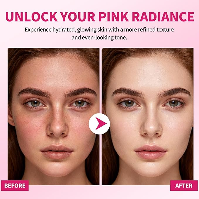 dewyhour Pink Collagen Capsule Face Cream, Lightweight Face Moisturizer, Smoothing & Firming, Brightening Glow, Improves Appearance of Uneven Tone, Korean Skincare, For Dry Skin