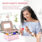 Double Layer Travel Makeup Bag Women, Cosmetic Organizer Case, Travel - Image 3