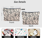 IWXYI Western Gifts Makeup Bag - Western Boots Hat Sunflower Cosmetic Bags, Western Gifts for Women, Cowgirl Gifts