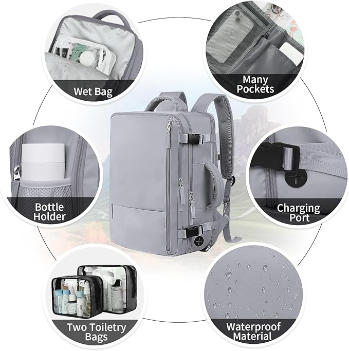 Hanples Extra Large Travel Backpack - Image 5