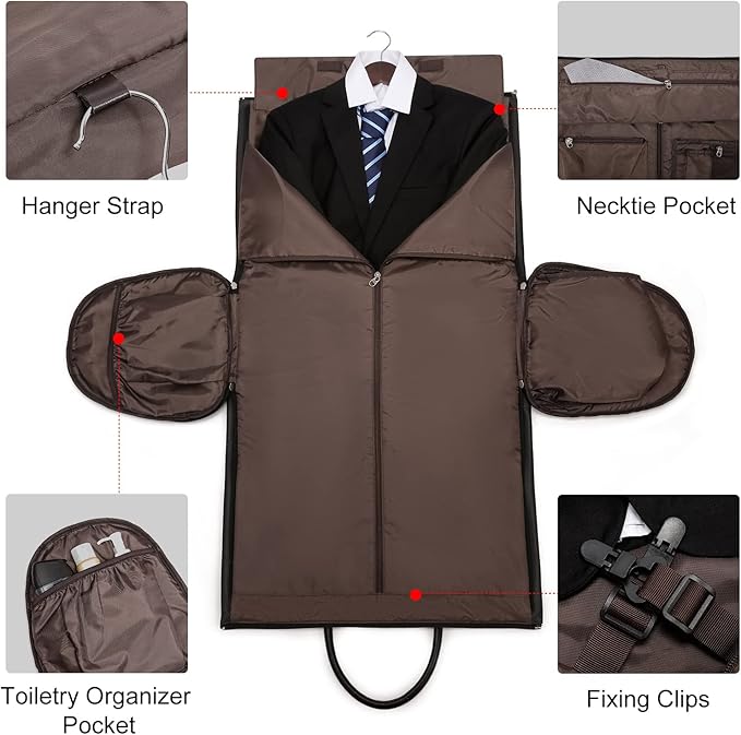 Modoker Garment Bags for Travel Carry on Duffle Bags for Airplane Weekender - Image 4