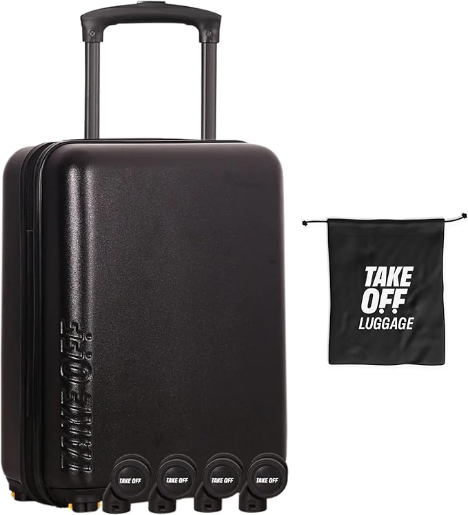 Take OFF Luggage 18 inch Hardshell Carry On Suitcase that Converts into by TakeOFFLuggage