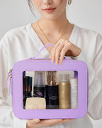 Travel Clear Makeup Bag Set, TSA Approved Cosmetic Bag Case - Image 2