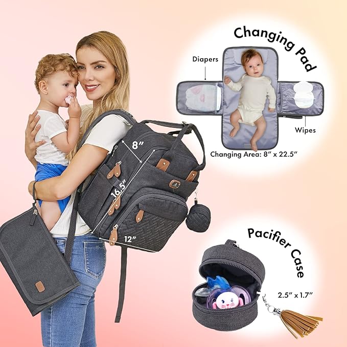 Dikaslon Diaper Bag Backpack - Image 2