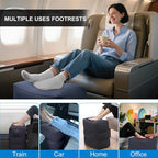 Inflatable Foot Rest Pillow for Travel, 2 Pack Travel Foot Rest for Airplane - Image 6