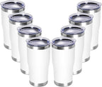 DOMICARE 20oz Tumbler with Lid Stainless Steel Tumblers Bulk, Double Wall by VisittheDOMICARE