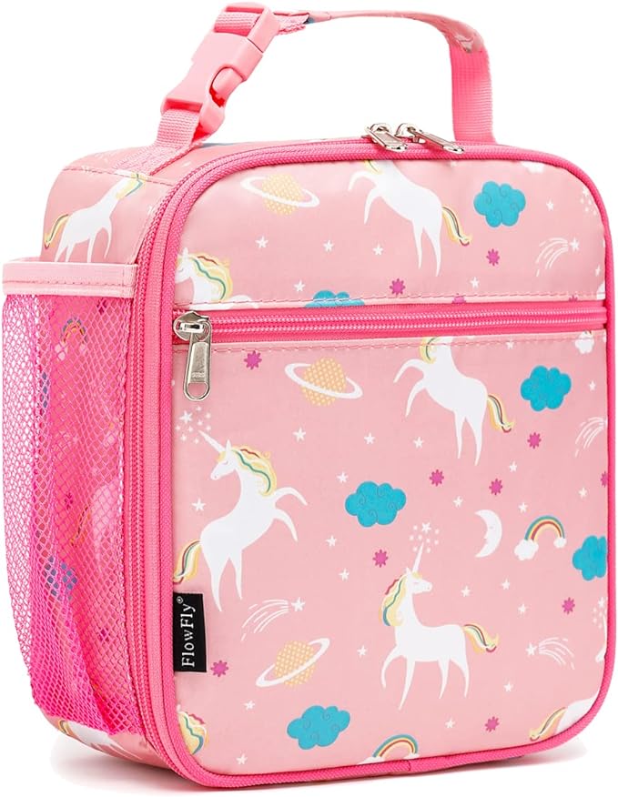 FlowFly Kids Lunch box Insulated Soft Bag Mini Cooler Back to School Thermal by FlowFly