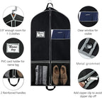 Zilink Garment Bags Suit Bag for Travel and Storage 43 inches Suit Cover - Image 3