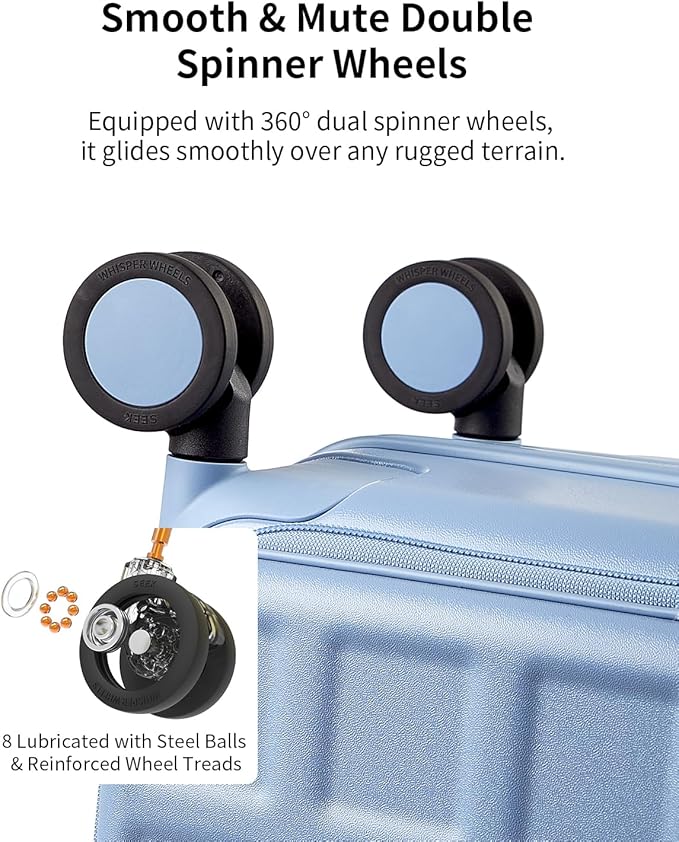 aji Expandable Top Opening Carry On Luggage Airline Approved, 20 Inch - Image 8