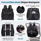 4 in 1 Convertible Diaper Bag Backpack, Waterproof Baby Diaper Bag - Image 4