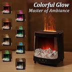 Essential Oil Diffuser for Home, Bedroom Humidifiers, Air Scent Aroma Aromatherapy Ultrasonic Machine Timer Small Mini difusor de Aromas para casa Living Room Office Decor Gifts Fireplace Aurora