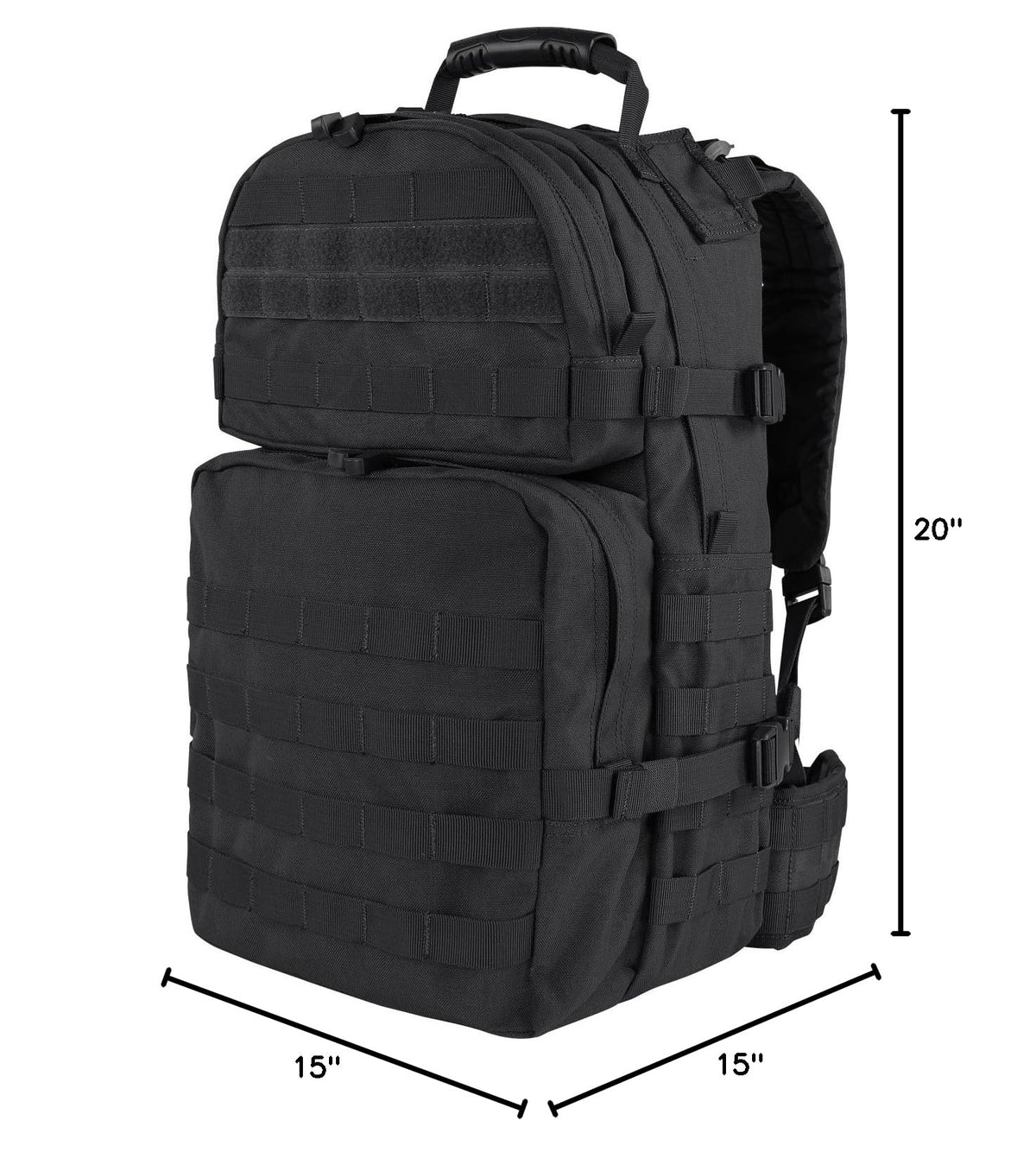 Outdoor MEDIUM BACKPACK (Black)