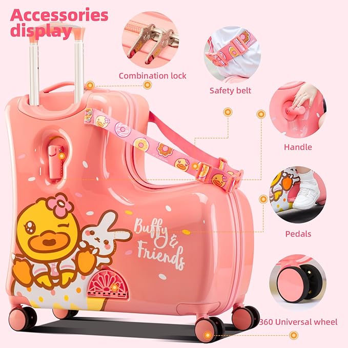 Kids' Lightweight Ride on Luggage - Image 7