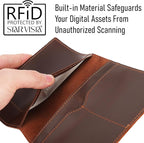 STAR VISTA Albatross Leather Travel Passport Holder, Minimalist Design - Image 4